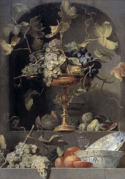 Still Life with Fruit Bowl in a Niche. Frans Snyders