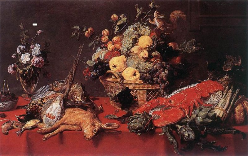 SNYDERS Frans Still Life With A Basket Of Fruit. Frans Snyders