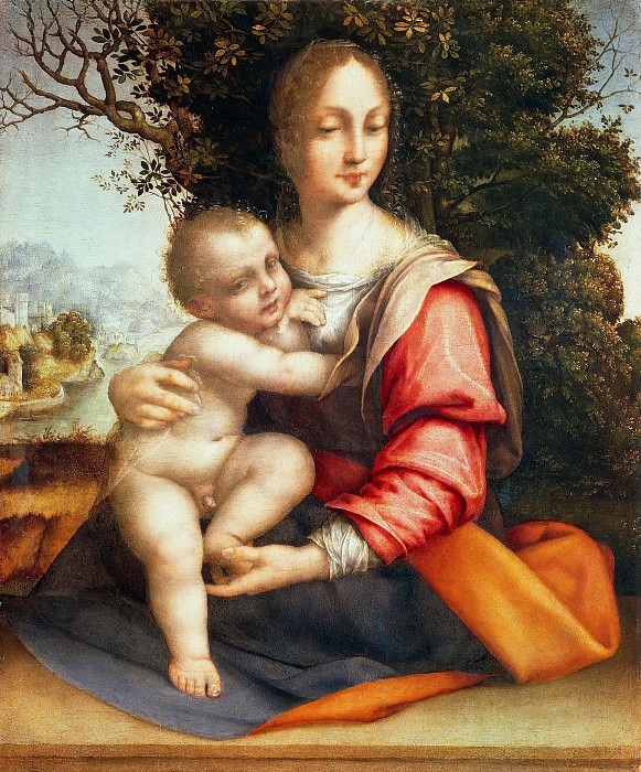 Мадонна с Младенцем. Чезаре да Сесто