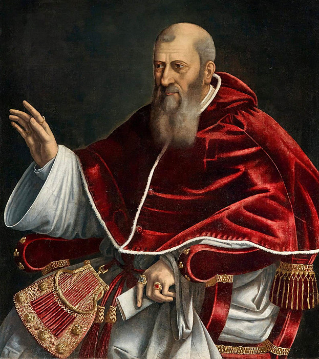 Portrait of Pope Julius III (1487–1555). Girolamo Siciolante