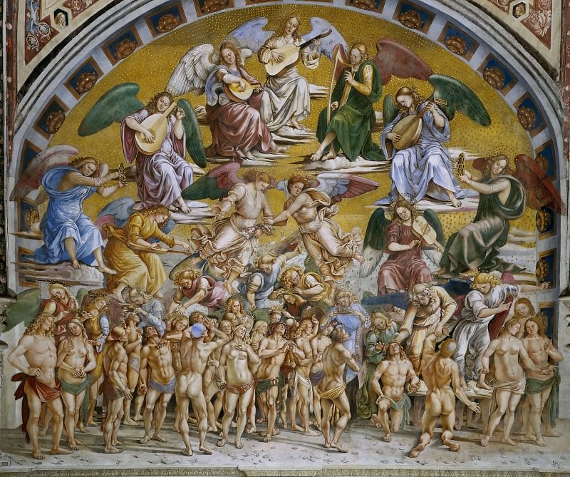 The Crowning of the Elect. Luca Signorelli