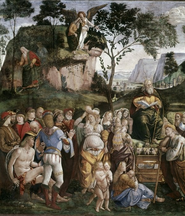 Moses’s Testament and Death (detail). Luca Signorelli