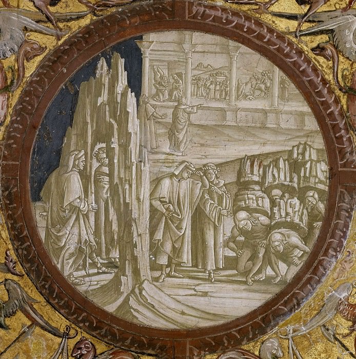 Dante and Virgil Entering Purgatory. Luca Signorelli