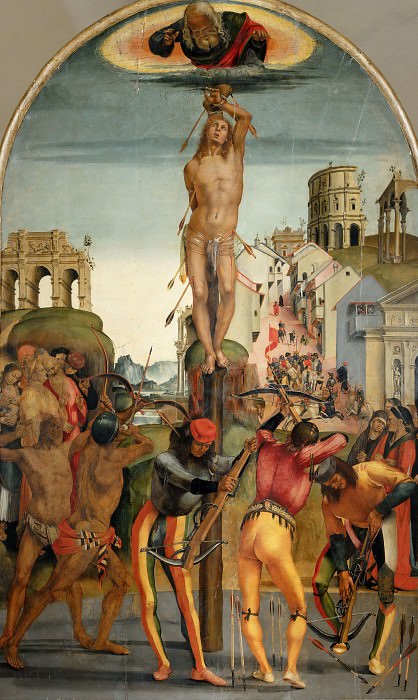 Martyrdom of Saint Sebastian. Luca Signorelli