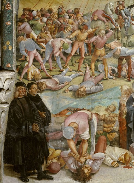 Sermon and Deeds of the Antichrist, detail. Luca Signorelli