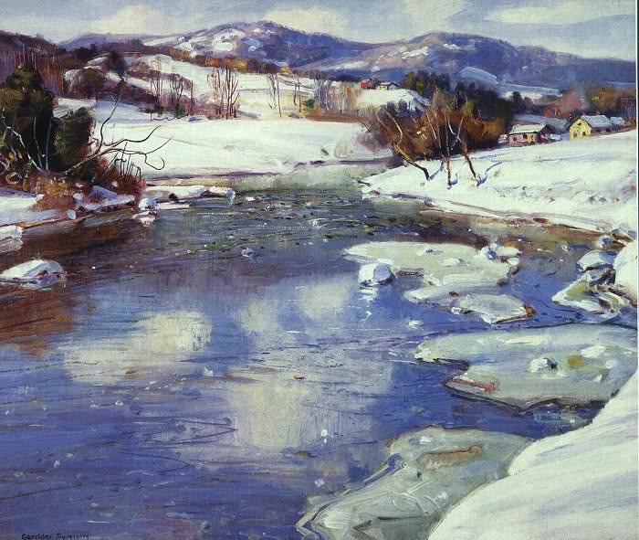 Valley Stream in Winter. George Gardner Symons