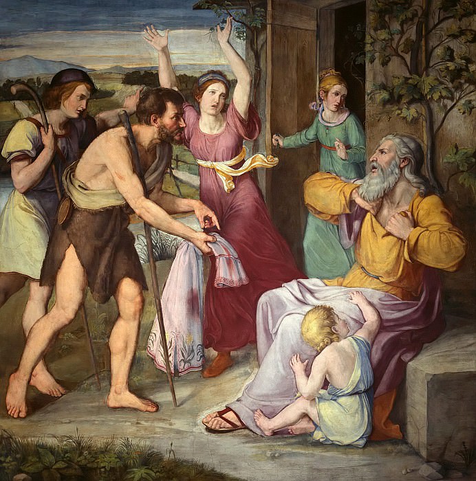 Сыновья демонстрируют Иакову окровавленную одежду Иосифа. Вильгельм фон Шадов