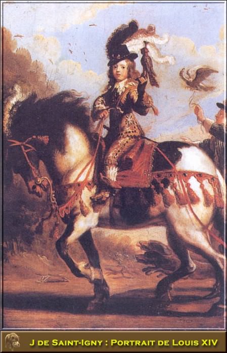 PO HunP 19 J de Saint-Igny-Portrait de Louis XIV. J De Сен-Игни
