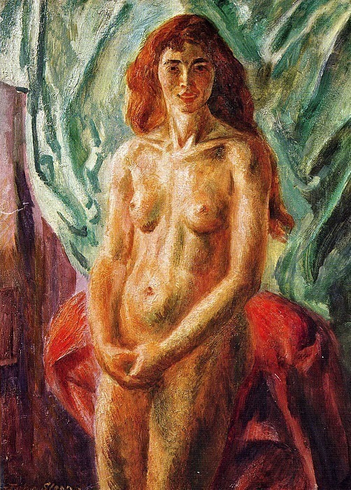 Nude, Red Hair, Standing