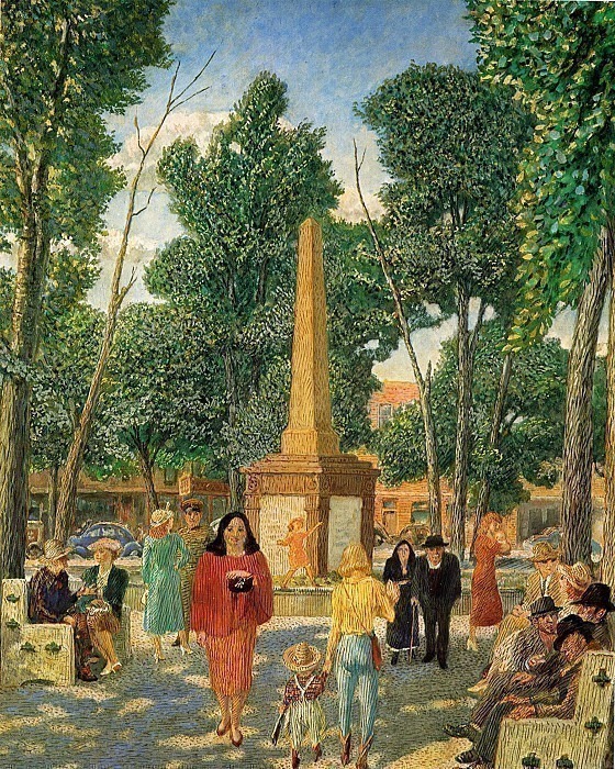 Monument in the Plaza, John French Sloan