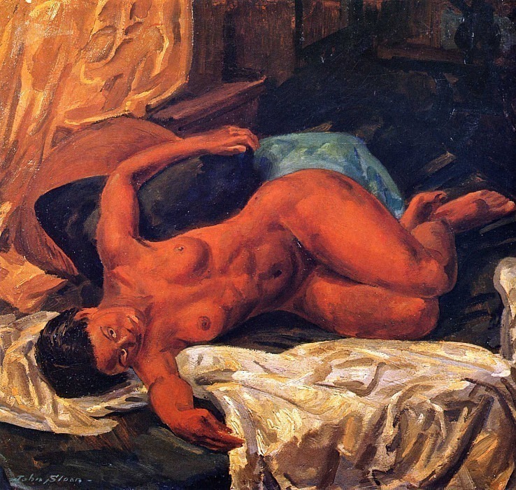 Colored Girl with Gold ans Silver. John French Sloan