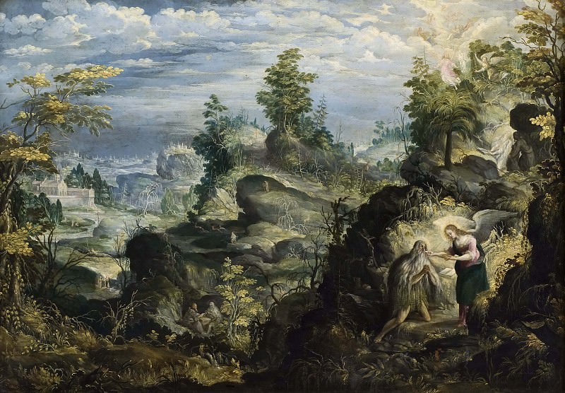 The Hermit Onofrius in the Wilderness, Anton Stevens
