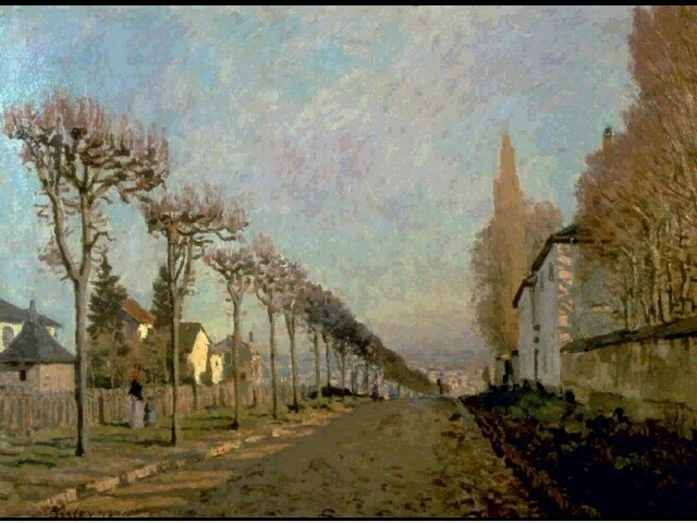 Sisley Chemin de la Machine, Louveciennes, 1873, 54x73 cm, M. Alfred Sisley