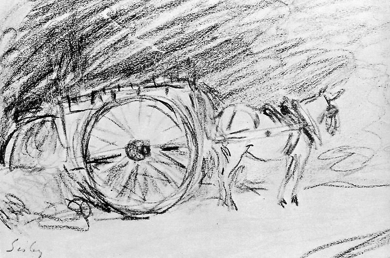 Sisley Alfred Sisleys carrige Sun. Альфред Сислей