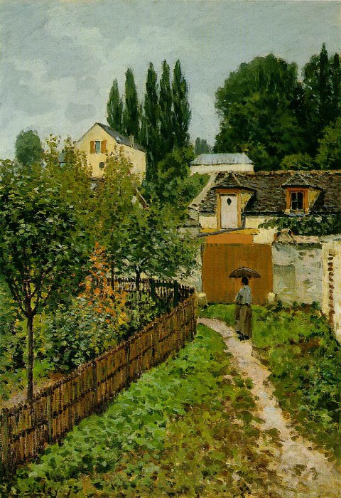 Sisley Garden Path in Louveciennes (Chemin de lEtarche), 18. Alfred Sisley