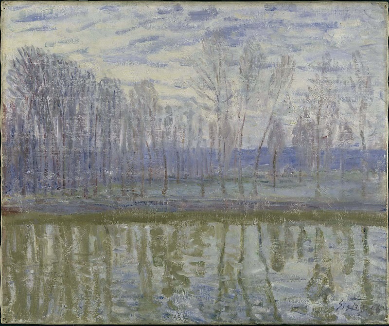 On the Shores of Loing. Alfred Sisley