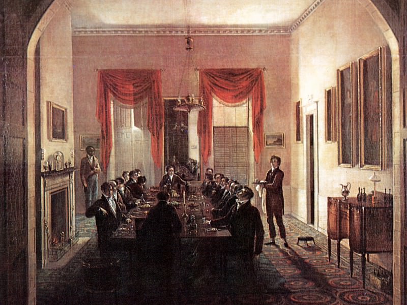 JLM-1820-Henry Sargent-The Dinner Party. Henry Sargent