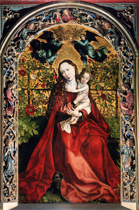 Madonna Of The Rose Bower. Martin Schongauer