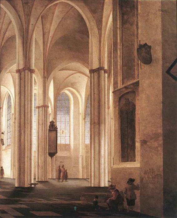 The Interior Of The Buurkerk At Utrcht. Pieter Jansz Saenredam