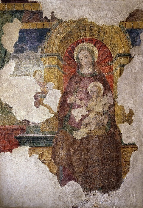 Мадонна с младенцем на троне. Якопино Сципиони (окружение)
