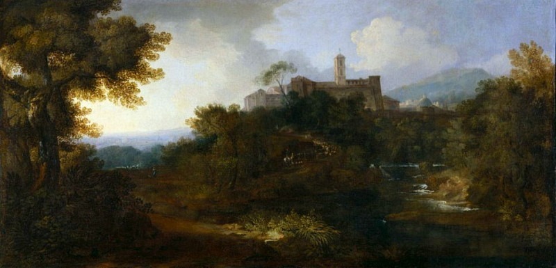 Landscape with a fortress, Hermann van Swanevelt