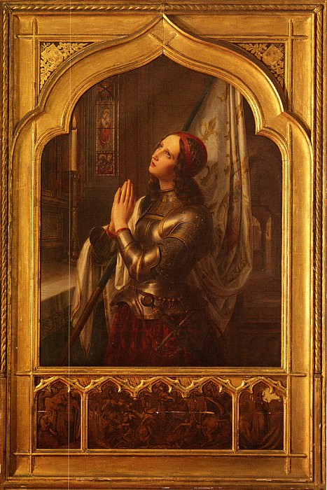 Stilke Hermann Anton Joan Of Arc In Prayer. Герман Антон Стильке
