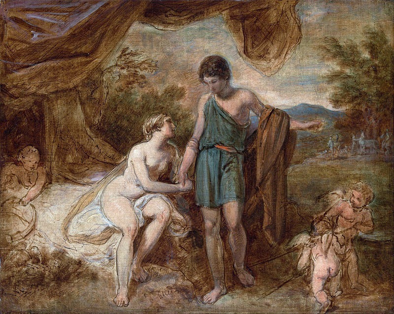 An Unfinished Study of Venus and Adonis. Thomas Stothard