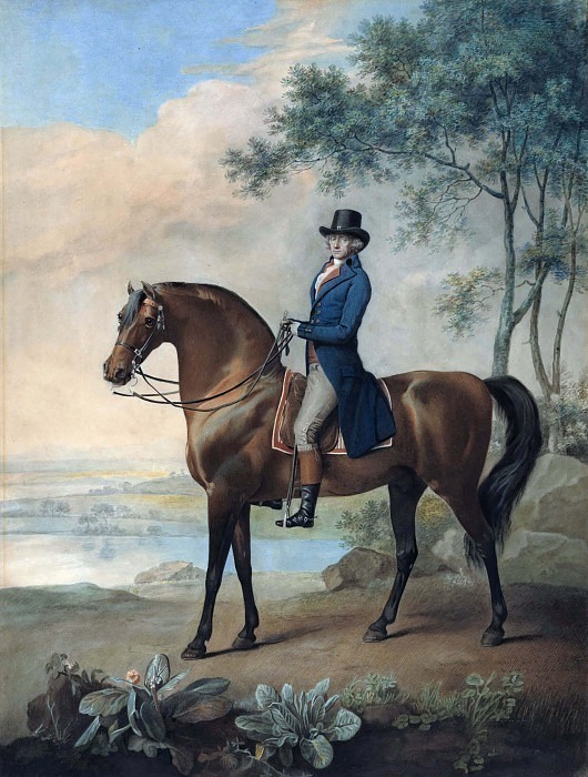 Warren Hastings on his Arabian Horse