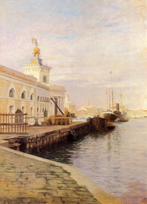 Stewart Julius LeBlanc View Of Venice. Джулиус Леблан Стюарт