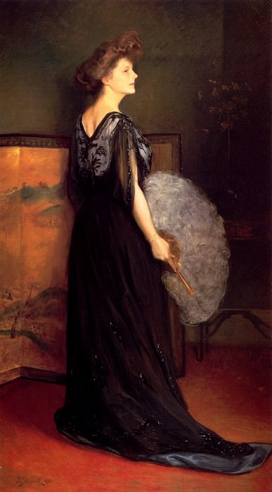 Stewart Julius LeBlanc Portrait Of Mrs Francis Stanton Blake. Джулиус Леблан Стюарт
