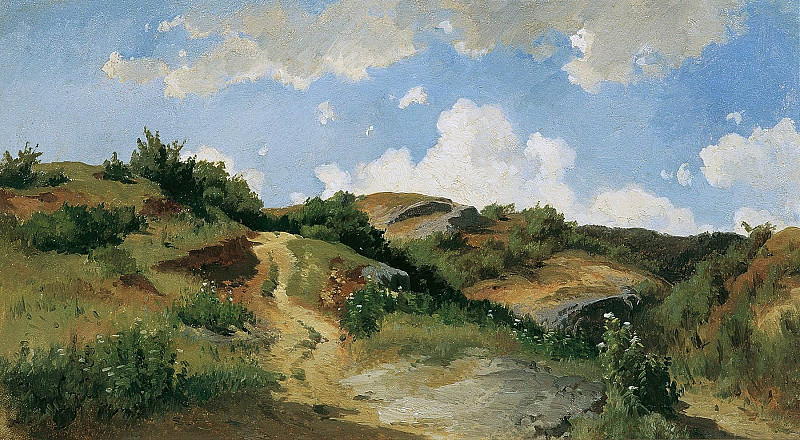 Hungarian landscape; Ungarische Landschaft. August Schaeffer von Wienwald