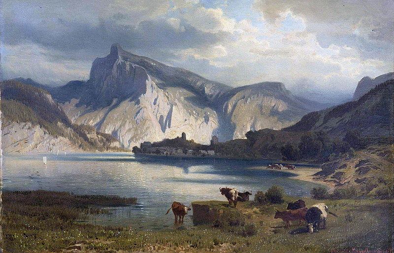 Landscape with a Lake. August Schaeffer von Wienwald