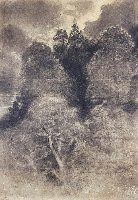 Tree study; Baumstudie. August Schaeffer von Wienwald