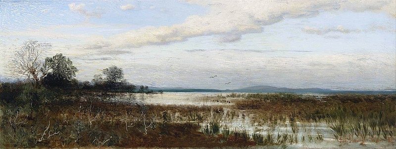 Party at Lake Chiemsee; Partie am Chiemsee. August Schaeffer von Wienwald