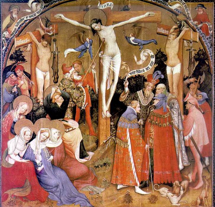 KONRAD von Soest The Crucifixion. Конрад фон Зост