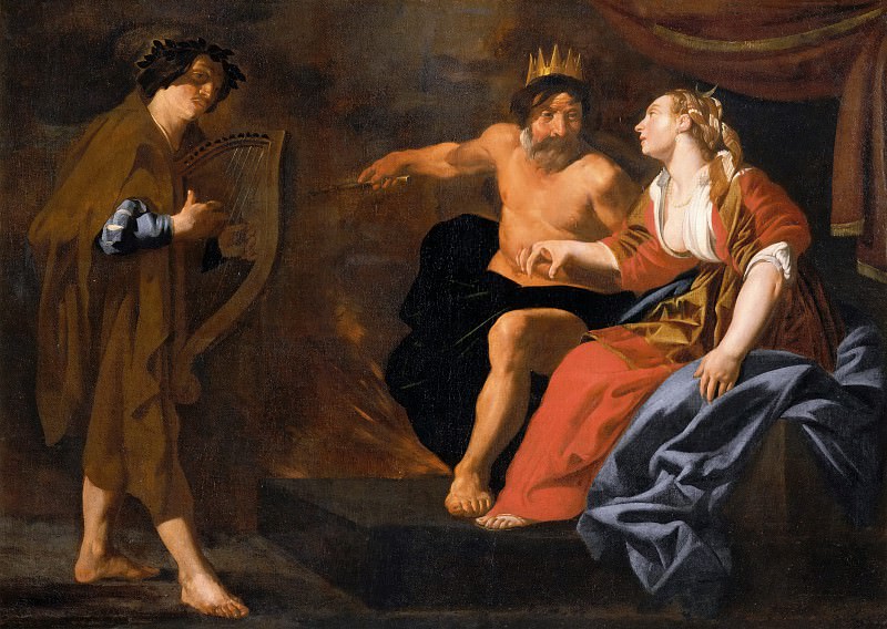 Orpheus Pleading with Pluto and Proserpine. Matthias Stom (Stomer)