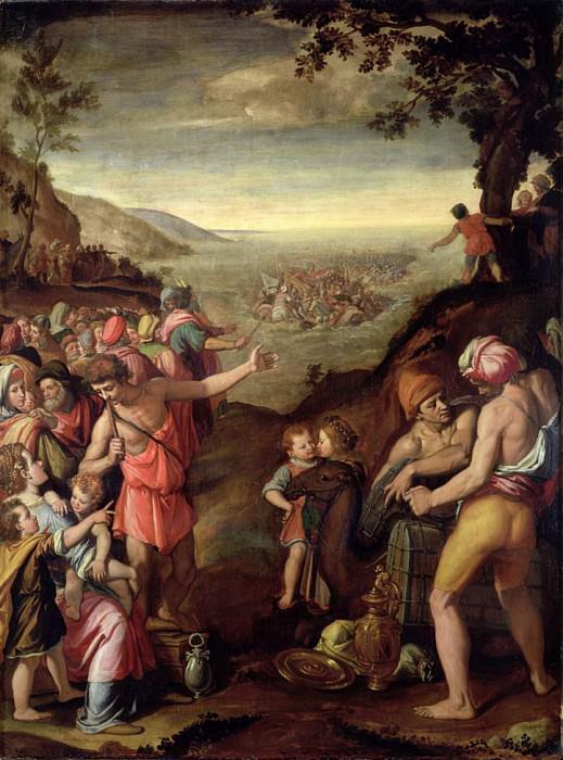 The Crossing of the Red Sea. Santi di Tito