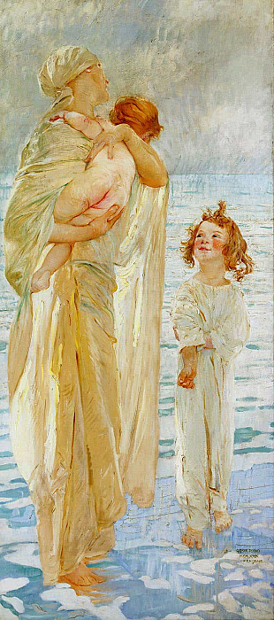 The Family (Morning in Fregene); La Famiglia (Mattino A Fregene). Giulio Aristide Sartorio