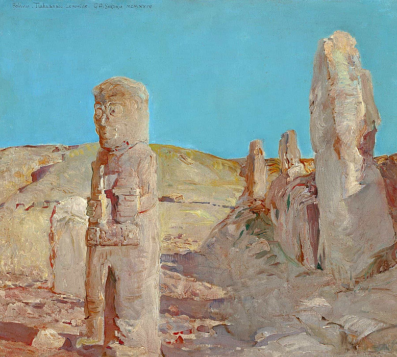 Ruins, Tiahuanaco. Giulio Aristide Sartorio