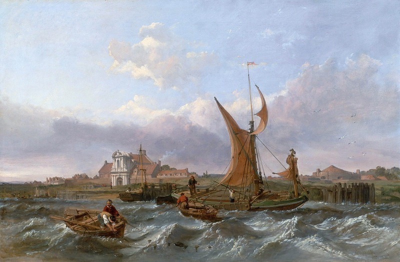Tilbury Fort--Wind Against the Tide. William Clarkson Stanfield