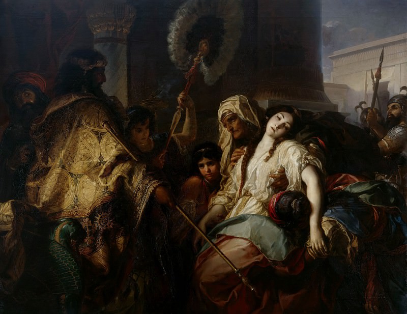 Esther before Ahasuerus. Julius Schrader
