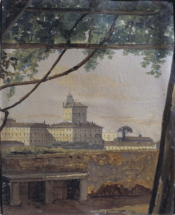 Вид на Квириналь с виллы Мальта, Рим. Густав Содерберг