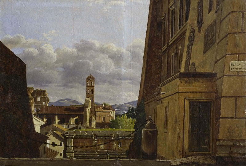 View from Piazza di Campidoglio, Roma. Gustaf Söderberg