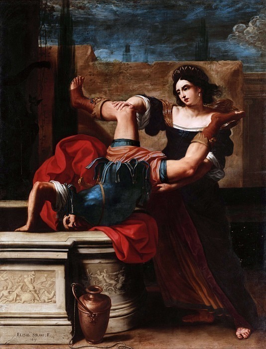 Theymoclea Throwing the Captain of Alexander the Great into the Well. Elisabetta Sirani
