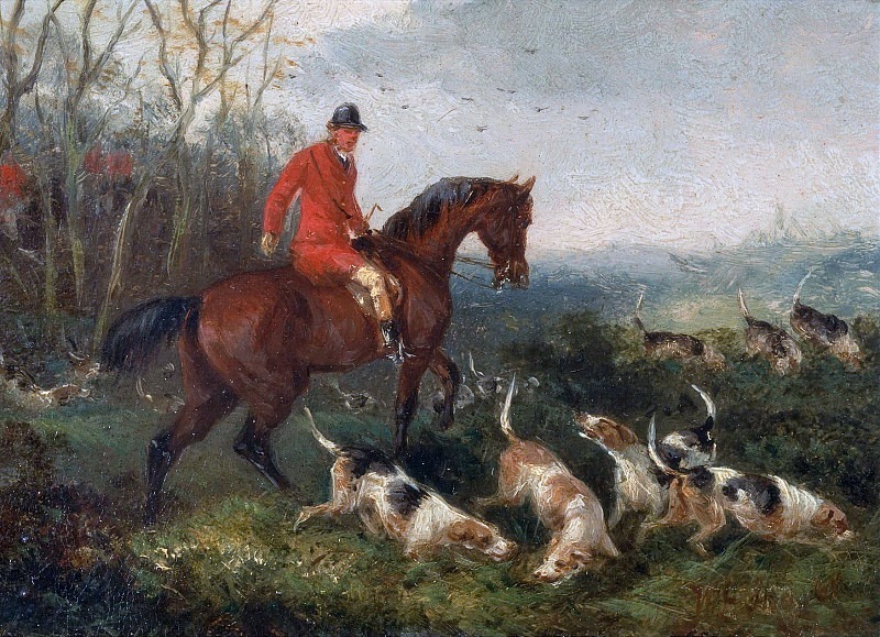 Foxhunting - At Cover. William Joseph Shayer