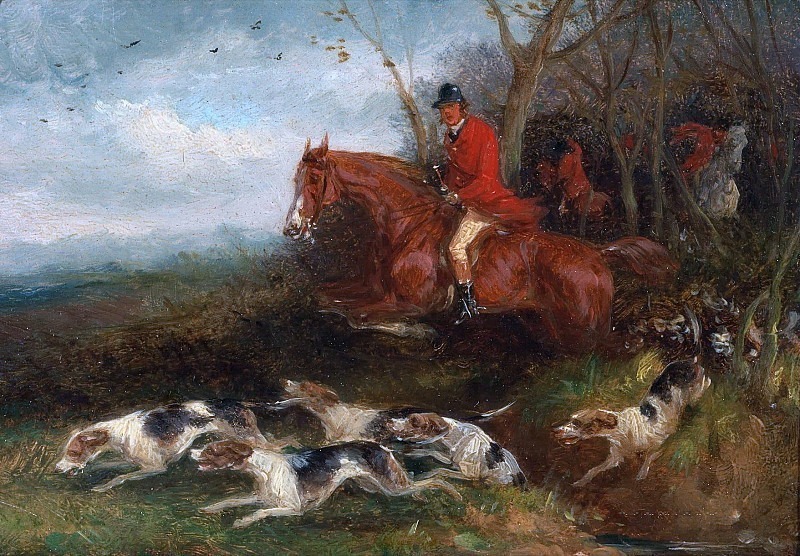 Foxhunting- Breaking Cover. William Joseph Shayer