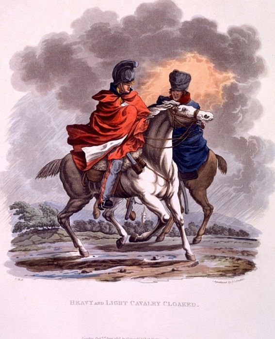 Обмундирование тяжелой и легкой кавалерии из костюма Британской империи. Чарльз Гамильтон Смит