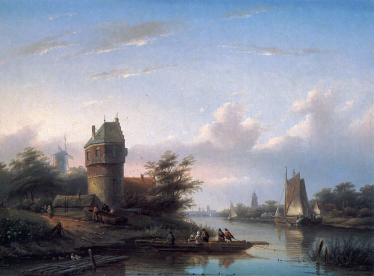 The Ferry. Jan Jacob Coenraad Spohler