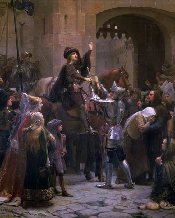 Жанна д’Арк (1412-31) покидает Вокулер 23 февраля 1429. Жан-Жак Шерер