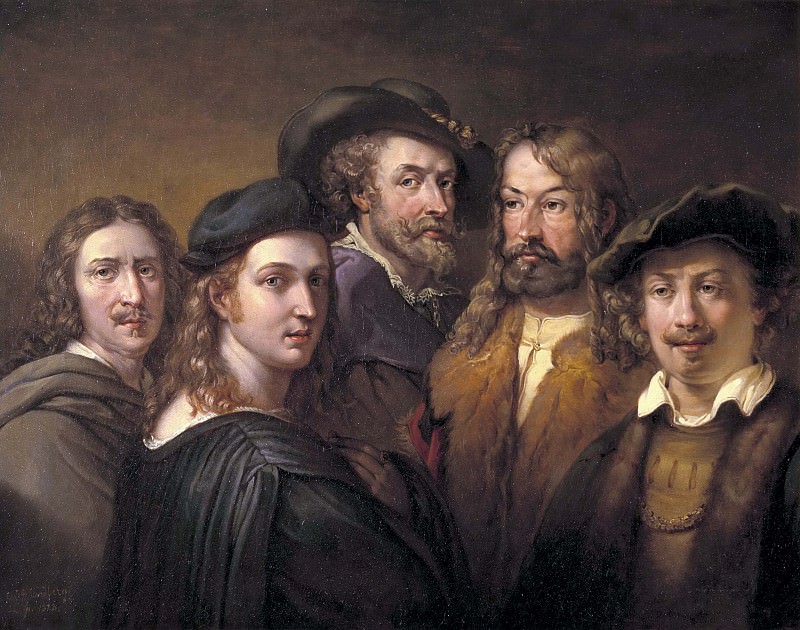 Five artists. Johan Gustaf Sandberg
